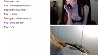 Брюнетка по време на ...